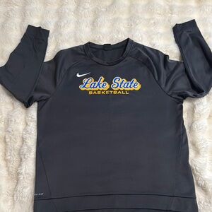 Nike Black and Yellow Lake State Basketball Crewneck